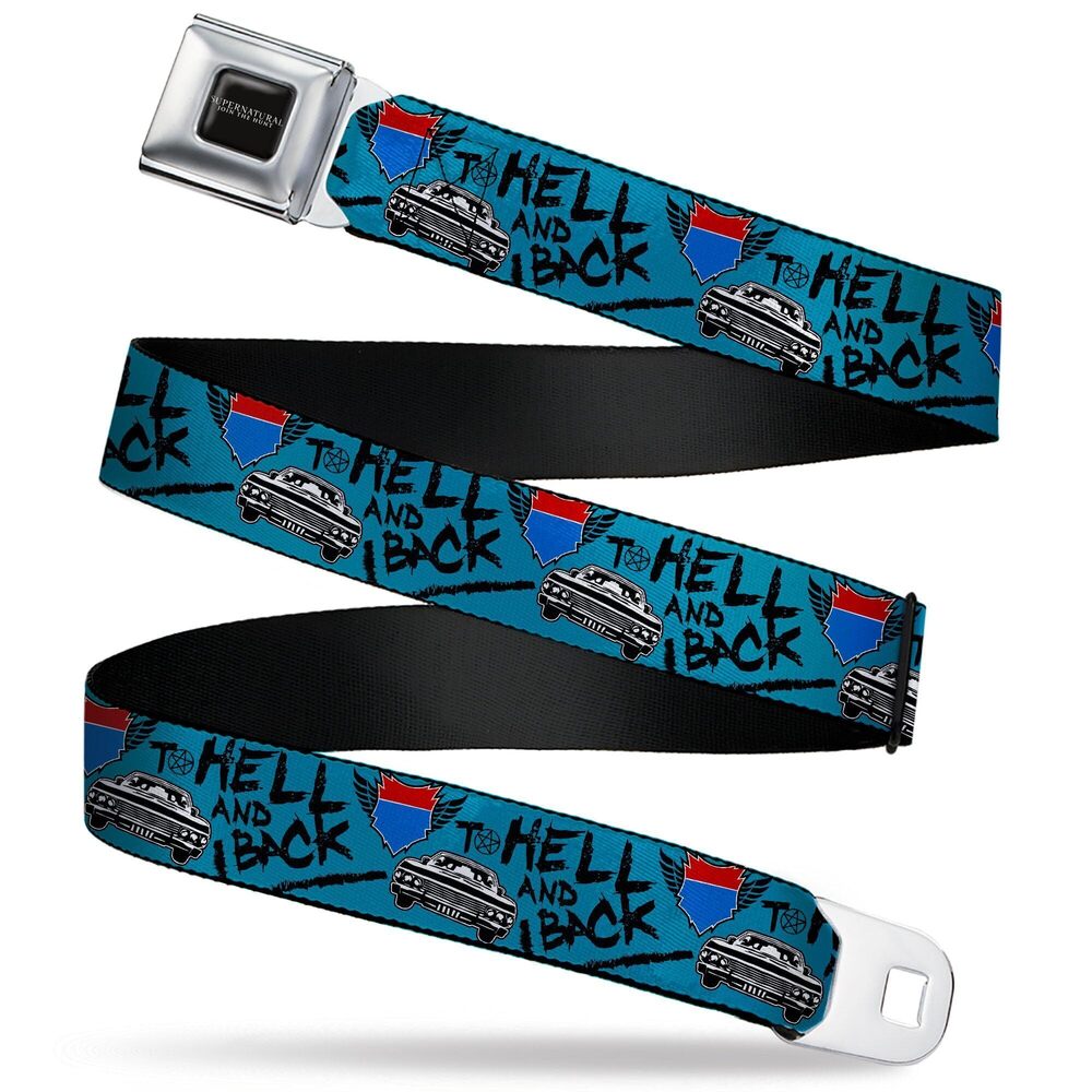 2393 Supernatural Belt, Seatbelt Buckle Belt, Supernatural Baby Car To Hell